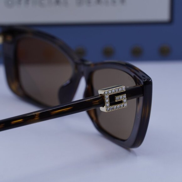 Gucci GG1681S 003 Cat Eye Sunglasses - Havana/Grey with Silver Mirror - Picture 13 of 14